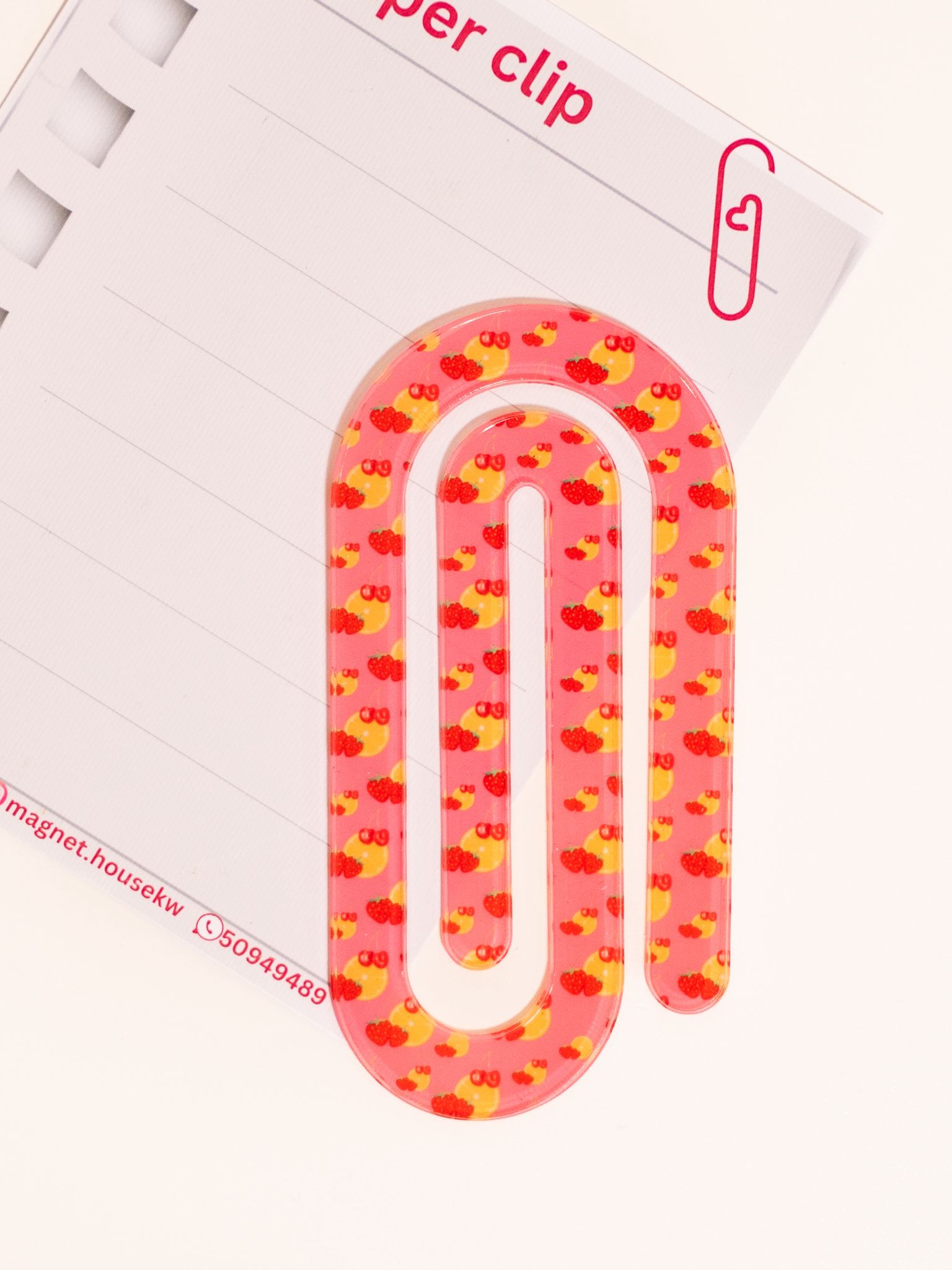 Acrylic Paper Clip Bookmark - Image 6