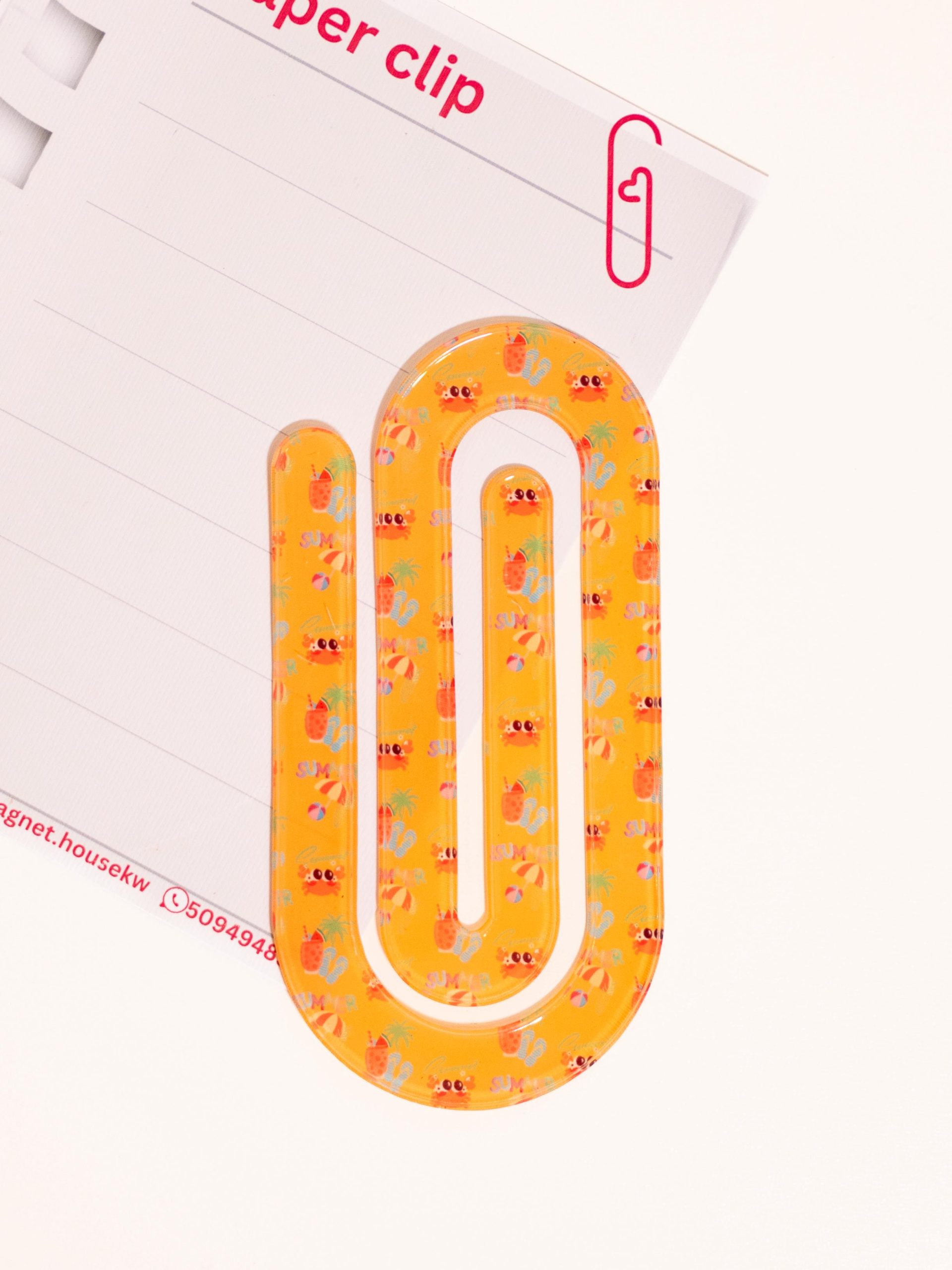 Acrylic Paper Clip Bookmark - Image 5