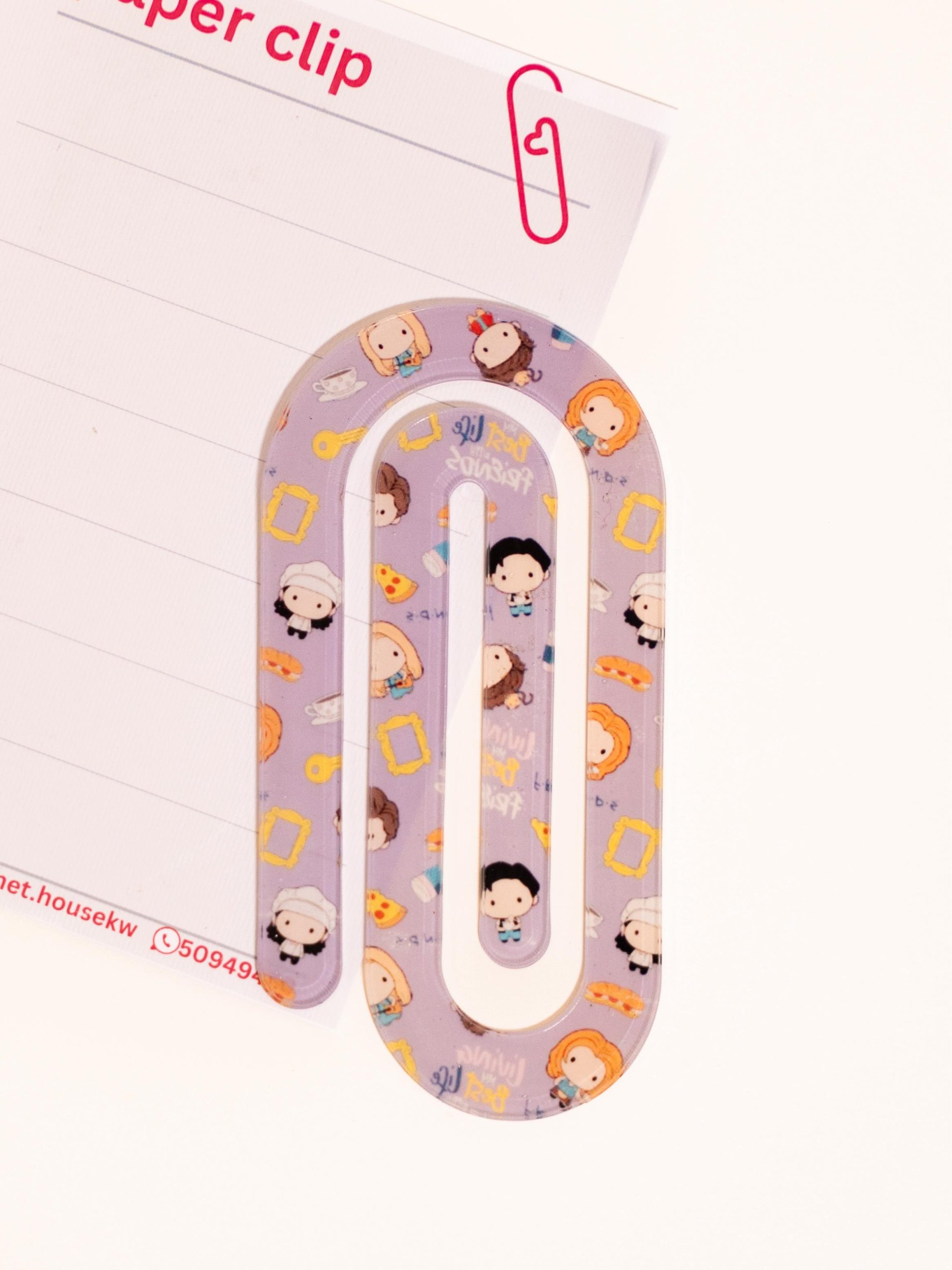 Acrylic Paper Clip Bookmark - Image 3